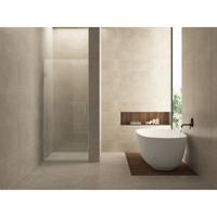 Wiesbaden Less Nisdeur 700x2000mm - Helder Glas met Nano-Coating en Chroom