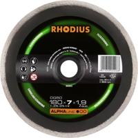 Rhodius 303055 Diamanten doorslijpschijf 180 mm 1 stuk(s) Tegels, Keramiek