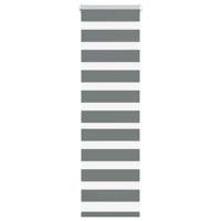 VidaXL Zebra rolgordijn 50x100 cm stofbreedte 45,9cm donkergrijs