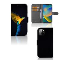 Apple iPhone 14 | Telefoonhoesje | Met pasjeshouder | Papegaai