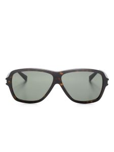 Saint Laurent Eyewear lunettes de soleil Carolyn à monture oversize - Gris