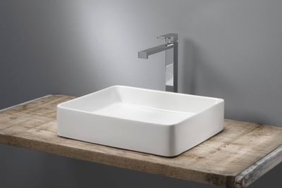 Beaux Vannes opzetwastafel rh.49,5x40,5x11,5 cm z/overloop