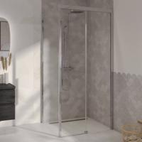 Ben IMotion zijwand links t.b.v. schuifdeur 90x206cm chroom/helder glas