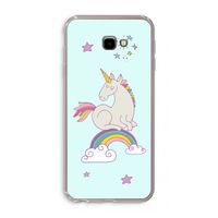 Regenboog eenhoorn: Samsung Galaxy J4 Plus Transparant Hoesje