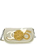 CHANEL Pre-Owned petit sac porté épaule Camellia Flap (2005) - Tons neutres