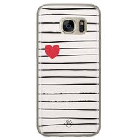 Samsung Galaxy S7 siliconen hoesje - Heart queen