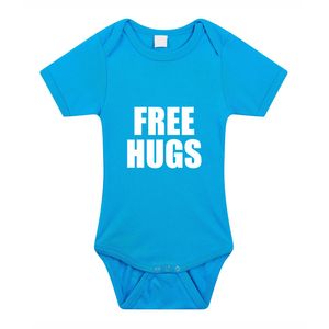 Free hugs kraamcadeau rompertje blauw jongens 92 (18-24 maanden)  -