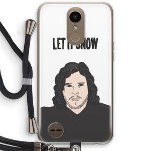 Let It Snow: LG K10 (2017) Transparant Hoesje met koord