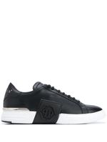 Philipp Plein baskets Phantom Kick$ en cuir - Noir