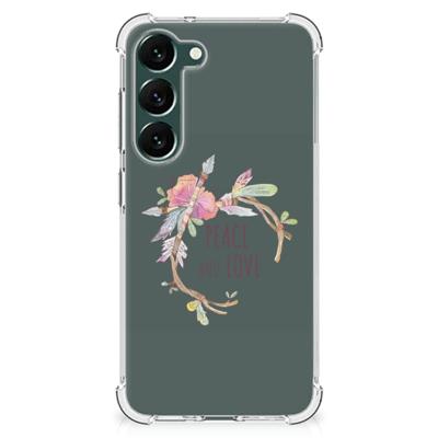 Samsung Galaxy S23 Plus Stevig | Bumper Hoesje | Boho Text