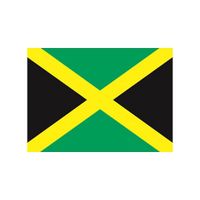 10x Stickertjes Jamaica vlag 10 cm   -