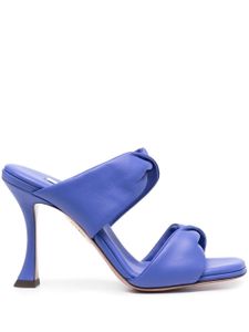 Aquazzura sandales 110 mm en cuir à détail torsadé - Bleu