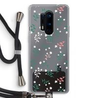 Small white flowers: OnePlus 8 Pro Transparant Hoesje met koord