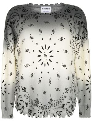 kujten pull à motif en jacquard - Gris