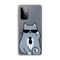 Cool cat: Samsung Galaxy A72 Transparant Hoesje
