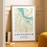 Kaartposter alu 50 x 75