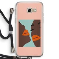 Orange lips: Samsung Galaxy A5 (2017) Transparant Hoesje met koord