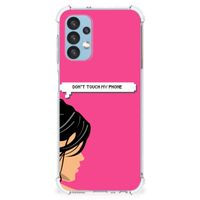 Samsung Galaxy A13 (4G) Anti Shock Case Woman Don't Touch My Phone - thumbnail