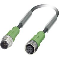 Phoenix Contact 1681619 Sensor/actuator connector, geassembleerd M12 Aantal polen (sensoren): 5 Stekker, recht, Bus, recht 1 stuk(s)