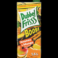 DubbelFrisss Boost Ananas Mango 1,5L bij Jumbo