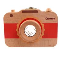 Creatieve houten kinderen camera Bladverliedige tand behoud vak baby tanden Tandhuis opbergdoos