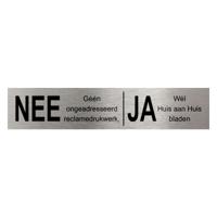 Stoer! Ja/Nee Plaatje Rvs/Zwart - 45005510