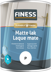 finess matte lak waterbasis wenge bruin 0.75 ltr