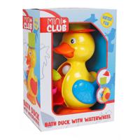 Mini Club badeend met waterrad, 28cm Mini Club badeend met waterrad, 28cm