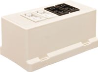 ABB GST18 lasdoosdeksel met 2 zwarte en 2 witte GST18 Wieland aansluitingen 3611GB22