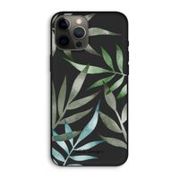 Tropical watercolor leaves: iPhone 12 Pro Max Biologisch afbreekbaar hoesje