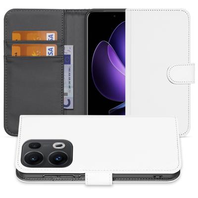 Book Case Hoesje OPPO Reno 13 Pro Wit met Pasjeshouder Book Case Hoesje OPPO Reno 13 Pro Wit met Pasjeshouder