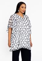 Yoek Tuniek wide bottom PEGGY | Beige | Maat 46/48
