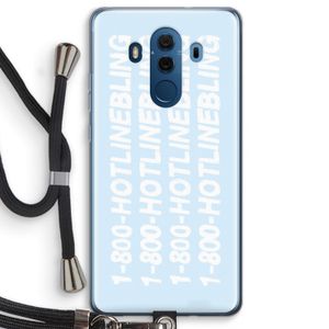 Hotline bling blue: Huawei Mate 10 Pro Transparant Hoesje met koord