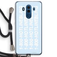 Hotline bling blue: Huawei Mate 10 Pro Transparant Hoesje met koord