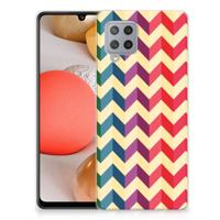 Samsung Galaxy A42 | TPU bumper | Zigzag Multi Color