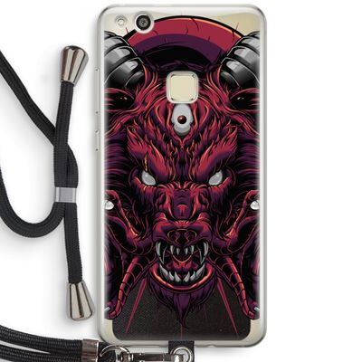 Hell Hound and Serpents: Huawei Ascend P10 Lite Transparant Hoesje met koord
