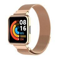 Milanese bandje met case - Champagne goud - Xiaomi Redmi Watch 2 (Lite)