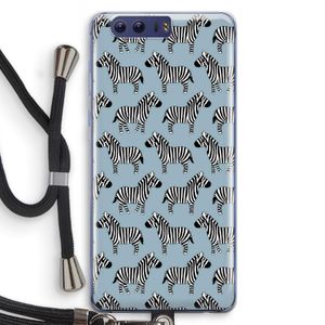 Zebra: Honor 9 Transparant Hoesje met koord