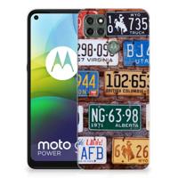 Motorola Moto G9 Power | Siliconen hoesje | met foto Kentekenplaten