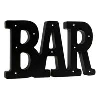 Wanddecoratie Bar Zwart 36 x 2 x 21 cm