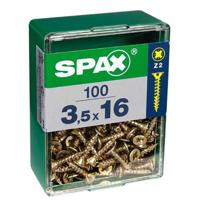 Schroefdoos SPAX Yellox Hout Platte kop 150 Onderdelen (2 x 10 mm)