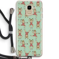Gymboys: Samsung Galaxy J6 (2018) Transparant Hoesje met koord