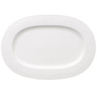 Villeroy & Boch White Pearl Serveerplateau Porselein Wit Ovaal - thumbnail