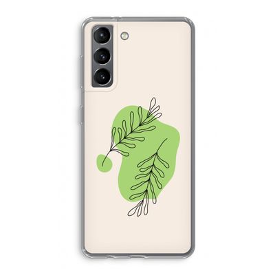 Beleaf in you: Samsung Galaxy S21 Transparant Hoesje