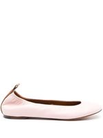 Lanvin slip-on leather ballerina shoes - Rose - thumbnail