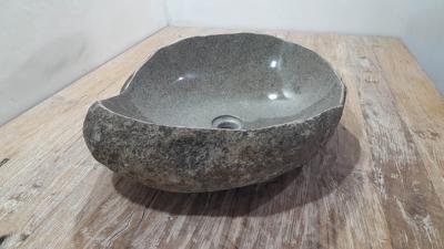 Aufsatzwaschbecken aus Flussstein RVL250310, 51x42x15 cm