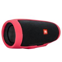 Schokbestendige waterdichte zachte silicone cover beschermende Sleeve Bag voor JBL Charge3 Bluetooth Speaker (rood)