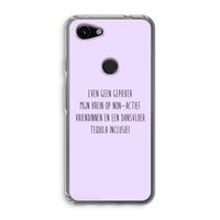 Tequila: Google Pixel 3a Transparant Hoesje