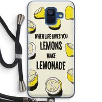 Lemonade: Samsung Galaxy A6 (2018) Transparant Hoesje met koord