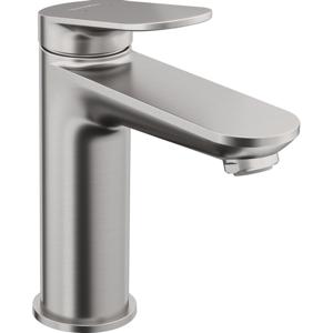 Duravit Wave Wastafelmengkraan - m-size - eengreeps - zonder waste - voorsprong 12.2cm - RVS geborsteld WA1020002070